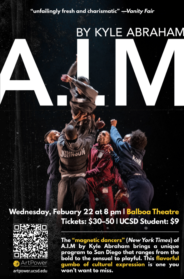 A.I.M by Kyle Abraham event promotion